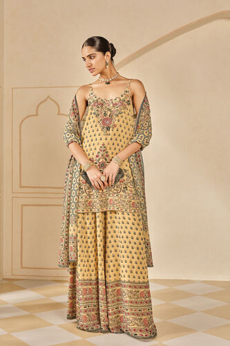 Arzoo Printed Sharara Set - Yellow, Yellow, image 2